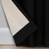 ECLIPSE Microfiber Total Privacy Blackout Thermal Grommet Window Curtain for Bedroom (1 Panel), 42" x 95", Black...