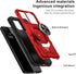 for TCL ION X Case,TCL ION V Phone Case with Tempered Glass Screen Protector,Military Grade Heavy Duty Shockproof Protective Cover,with Ring Kicks...