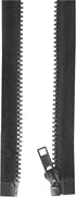 Mandala Crafts #5 Molded Resin Tooth Black Separating Zippers - 16 Inch Heavy Duty Plastic Zippers for Sewing Jackets, Coats, Bags, and Crafts...