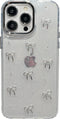 Bling Glitter 3D Bow Stars Clear Phone Case Compatible with iPhone Case (Bow,iPhone 13 Pro)...