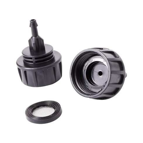 Inner 3/4 inch to Single 1/4 Pipe Joint with Four Black Strainer 6-Point Washers?Garden Irrigation System Used in Gardens,Lawns...