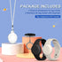 AirTag Case, Waterproof AirTag Bracelet & Necklace for Kids, Soft Silicone Air Tag Holder with Key Ring (Black+ Beige, White)......