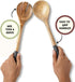Folkulture Salad Servers or Salad Tongs, Wooden Utensils for Serving Salad, 12-inch Spoon and Fork Set, Mango Wood, Black Servers...