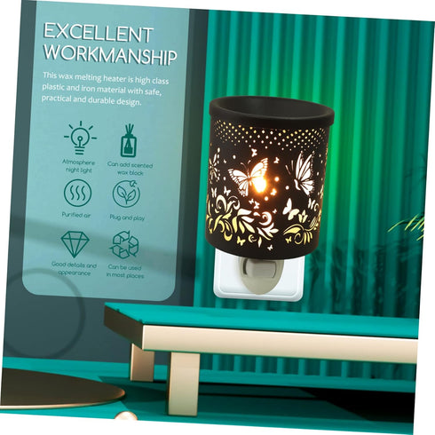 Aroma Oil Burner Fragrance Wax Warmers Small Heater Candle Wax Burner Candles Wax Melting Burner Electric Wax Warmer Candle Wax Warmer Office Diff...