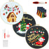 3 pcs christmas embroidery kit,embroidery kit for beginners adults,cross stitch kits with Patterns and Instructions3 Embroidery Hoop 3 Set Embroid...