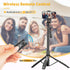 61" Selfie Stick Tripod, All in One Extendable Phone Tripod Stand with Wireless Remote 360° Rotation for iPhone and Android Phone Selfies, Video R...
