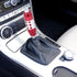 X AUTOHAUX Universal Aluminum Alloy Car Gear Stick Shift Knob with Button Lever Shifter Red...
