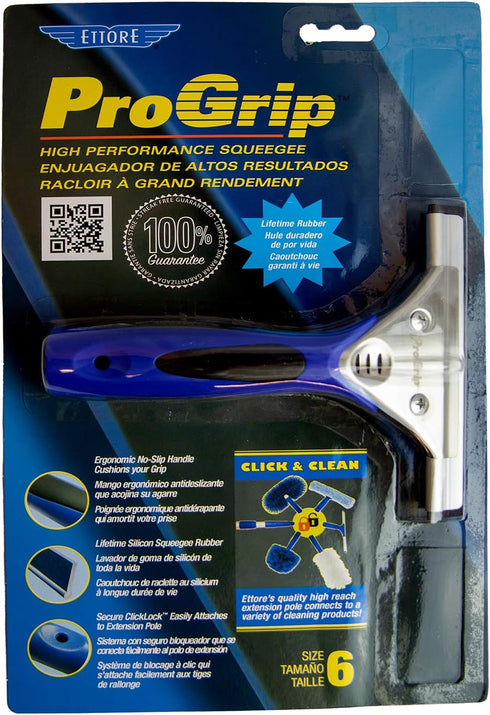 Ettore 60006 ProGrip Squeegee, 6-Inch...