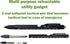 Uzi Tactical Utility Pen Features Screwdriver, Stylus, Ruler, Phone Holder, A Level, LED Light, Refillable Ballpoint Writing Tactical Pen, Black, ...