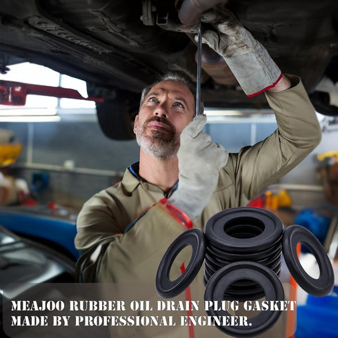 10PCS M12 Oil Drain Plug Gasket Rubber Crush Washer Seals 12616850 Engine Oil Pan Drain Plug Seal Compatible with Chevy GMC Ford Engine Oil Crush ...