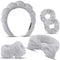 Spa Headband and Wristband Set 6Pcs Skincare Makeup Headband Puffy Bubble Headband for Washing Face Sponge Skin Care Headbands Face Wash Headband ...