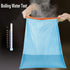 4 Gallon Trash Bag Drawstring Small Clear Trash Bags for Kitchen Bathroom Home Office 80 Count Pack of 5 Blue...
