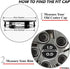 RTRHINOTUNING 4pcs 2.5in Wheel Center Caps Compatible with 2005-2014 Mustang 1999 Tercel 1LB74TRMAB, OD:64.5mm(2.54in), ID:58mm(2.28in)...