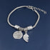 Infasea Best Friend Gift Charm Bracelet - 2 PCS Stainless Steel Expendable Inspirational Bangle Bracelets...