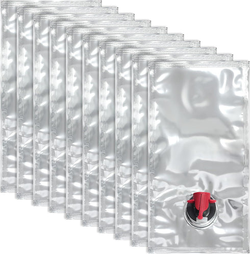 10 Pack Wine Purse Refill Bags, BIB Bag in Box, Refill Bladder Bags for Alcohol, Wine Replacement Wine Pouch with Spout for Wine Cools, Purse, Hol...
