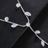 Kokoma Leaf Foot Chain Barefoot Sandals Anklet for Beach Rhinestone Anklets Crystal Ankle Bracelet for Women Lady's Beach Wedding Foot Jewelry Par...