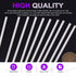Swpeet 15Pcs Milkly Plastic Rods Assortment Kit, Diameter 4mm Length 250mm Material ABS Round Stick Round Solid Bar DIY Model for DIY Toys Buildin...