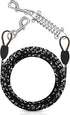 Petbobi 20 ft Dog Tie Out Cable - Reflective Dog Tether for Yard, Camping, Park - Outdoor Leash with Heavy Duty Buffer Spring - Training Tether fo...