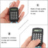 2pcs Mini Calculator Keychain Portable Cute Cartoon Calculator Electronic Pocket Calculator with Key Ring for Children Students School Supplies Ke...