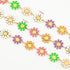 YOUBEIYEE 3M Gold Plated Brass Chain for Jewelry Making Mixed Color Enamel Daisy Flower Chain Necklace Bracelet DIY for Women Jewelry Supplies...