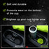 9 Pcs Father's Day Fluffy Car Accessories Set Soft Furry Steering Wheel Covers Set for Men Universal 15 Inches for Men Car Decoration, Lime Green...