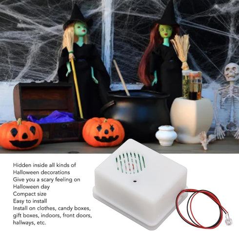 Halloween Sound Sensor, Horror Tricky Scary Sound Speaker Machine Screaming Speaker for Haunted House Theme Party......