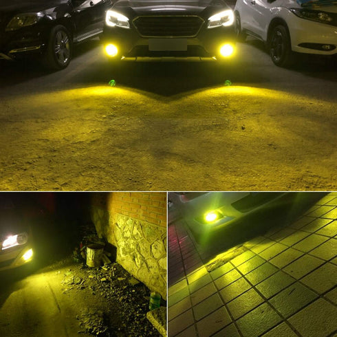 PHINLION 3800 Lumens 5202 5201 LED Yellow Fog Light Bulbs Super Bright CSP 12085 12086 PS24W LED DRL Bulb Replacement for Car Truck Fog Lights Lam...