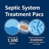 Amazon Basics Septic Treatment Pouch, Unscented, 0.63 oz (Pack of 3), 3 Month Supply, 1.9 oz...