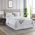 Nestl White Bed Skirt Queen Size - 14 Inch Drop Brushed Microfiber Skirts Hotel Quality Pleated Shrinkage & Fade Resistant...