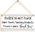 Please DO NOT Flush Paper Towels, Sanitary Products, Tissues & Wipes. Thank You! - Functional Sign for Bathroom Or WC Using A Septic Tank System...