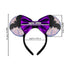 Mouse Ear Light Up Headband, Halloween Headband with LED, Flash Glowing Party Decoration Costume Headwear Hair Accessories for Women Girls...