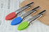 Mini Tongs with Silicone Tips 7-Inch Serving Tongs, Set of 3 (Green Red Blue)...