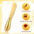 Butter Knife Golden Butter Knife Sst 2 Pcs Cheese and Butter Spreader Knive Set One-Piece Stainless Steel Butter Knife Spreader for Cold Butter Ch...