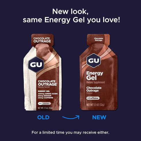 GU Energy Original Sports Nutrition Energy Gel, Vegan, Gluten-Free, Kosher, and Dairy-Free On-the-Go Energy for Any Workout, 8-Count, Chocolate Ou...