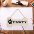 3 Pcs Dog Bone Wood Sign Blank Wooden Plaque Unfinished Wood DIY Crafts Hanging Sign with Ropes for Puppy Pet House Door Wall Decorative, 3.9x7.9 ...