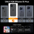Goton for iPhone 15 Plus Case with Screen Protector - Slide Camera Cover Protective Phone Case with Ring Stand, Heavy Duty Shockproof Rugged Bumpe...