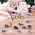RUSON 12 Pcs Safari Animals Figures Toys, Realistic Mini Jungle Zoo Animal Figurines Cake Topper Toy Set Christmas Birthday Easter Egg Gift Party ...