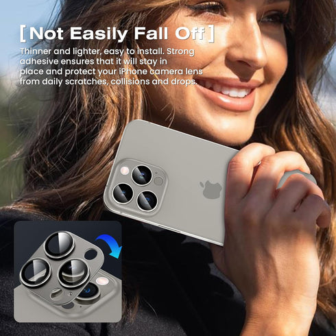 Goton for iPhone 15 Pro Max/iPhone 15 Pro Camera Lens Protector, Tempered Glass Camera Screen Protector Lens Cover for 15 Pro Max / 15 Pro Camera ...