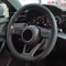 Leather Steering Wheel Cover, Car Steering Wheel Cover, Microfiber Leather Covers Breathable Anti-Slip Odorless Universal Fit 14.5-15 inches - Bla...