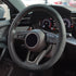 Leather Steering Wheel Cover, Car Steering Wheel Cover, Microfiber Leather Covers Breathable Anti-Slip Odorless Universal Fit 14.5-15 inches - Bla...