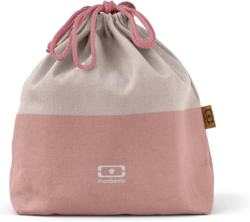 monbento - Lunch Bag MB Pochette L Natural - Polyester and Cotton Large Lunch Tote - For Work Lunch Packing - Can Contain a Bento Box + a Bottle +...