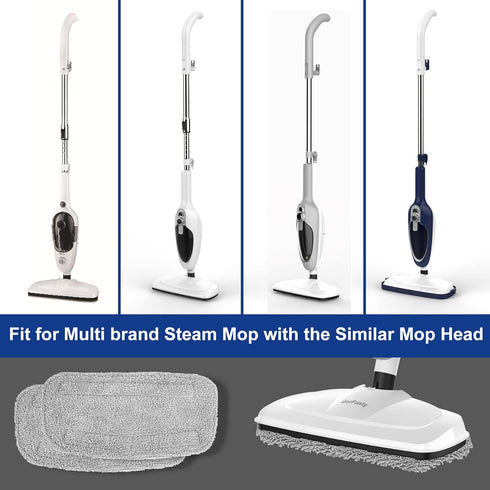 2 Packs Steam Mop Cloth Fits Steam Mop GF-6610 Washable, Reusable, Highly Absorbent Microfiber Steam Mop Pads Steam Mop Replacement Pads....