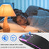 Leather Button Wireless Mouse,Laptop Mouse,LED Mouse with RGB Colorful Light,Slim Silent Mouse Rechargeable,USB C Mouse,Computer Mouse for Noteboo...