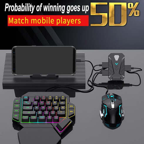 Gaming Keyboard and Mouse Adapter,Keyboard and Mouse Adapter,Bluetooth Keyboard and Mouse Adapter,Mobile Game Adapter for Mix Lite,Android System(...