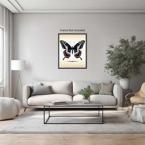 Posterizer 1 pcs-Butterfly MInimalist Print-Abstract & Modern Art-Art for Animal Lovers-Gift for Woman, Women, Wife, Girlfriend-decor for Bedroom,...