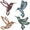 Teling 4 Pcs Metal Hummingbird Wall Art Metal Dragonfly Wall Decor for Modern Farmhouse Rustic Home Living Room Bedroom Kitchen Patio Indoor Outdo...