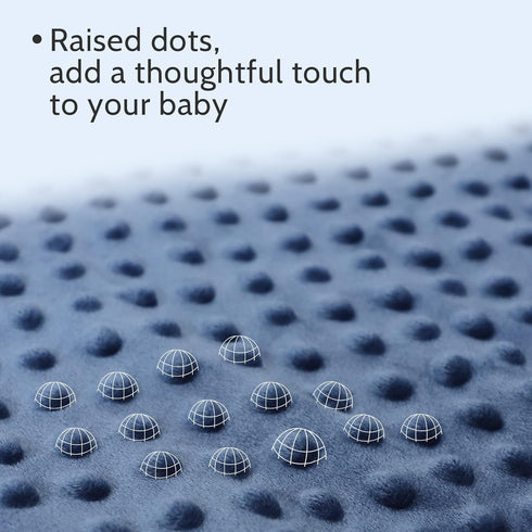 GFU Baby Blanket for Boys and Girls, Soft Minky Infant Receiving Blanket with Dotted Backing Double Layer, Newborn Toddler Bed Blanket with Antler...