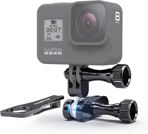 Sametop Ball Joint Mount Aluminium Swivel Arm Mount with Wrench Compatible with GoPro Hero 12, 11, 10, 9, 8, 7, 6, 5, 4, Session, 3+, 3, 2, 1, Her...