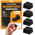 Rubber Feet for Electronics 20PCS Tall Square - Black Rubber Bumpers Self Adhesive, Adhesive Rubber Feet for Cutting Board, Stick on Small Rubber ...