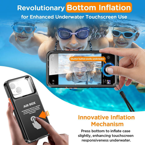 ???????????????? ?????????? Underwater Screen Touchable Shootable, IP68 Waterproof Dustproof Phone Case Pouch for iPhone 12 13 14 15 Pro Under Wat...